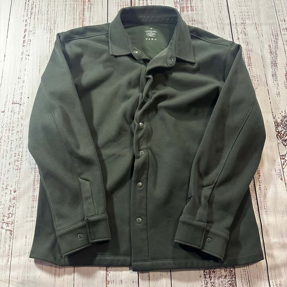 Fabletics Cozy Fleece The Go-To Utility Button Up Shirt Jacket